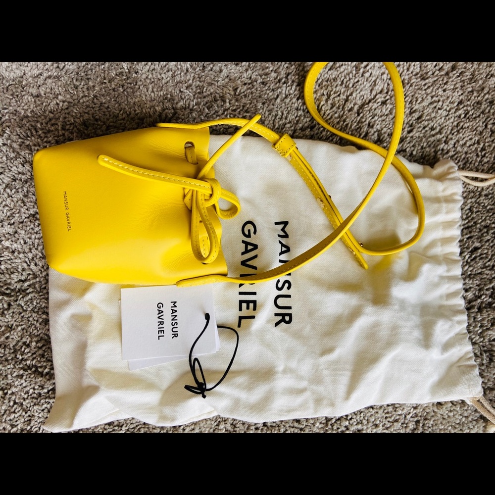 Mansur Gavriel Yellow Baby Bag
